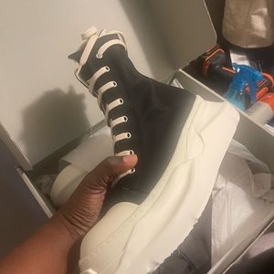 Rick Owen abstract sneakers